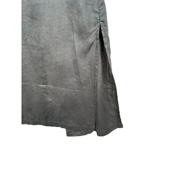 Kenar Womens Sleeveless Open-Front Linen Long Vest Size S Grey Lagenlook Minima - Picture 9 of 13